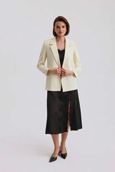 Dizayn Ella Blazer Ceket ve Dantel Elbise Takım EL-2830