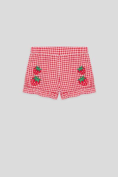 GB Baby BG Store Kız Bebek Ekose Şort