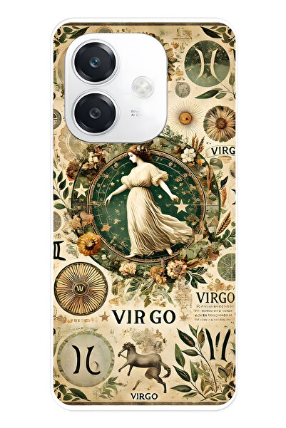 FLAMENKO حافظة هاتف شفافة متوافقة مع هاتف اوبو A3 من نوع باشاك بورسو منقوش