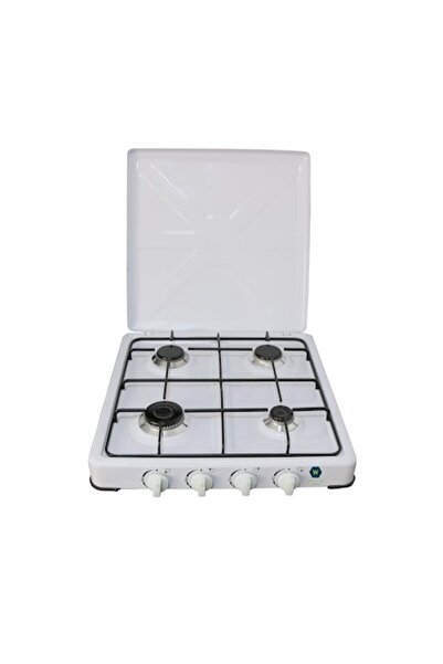 Wertcraft Aragaz de camping emailat, alb, 4 arzătoare