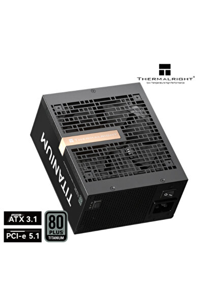 ThermalRight TR-AT 1650W Titanium Sleeved 80+ modular PSU, ATX 3.1 - Black
