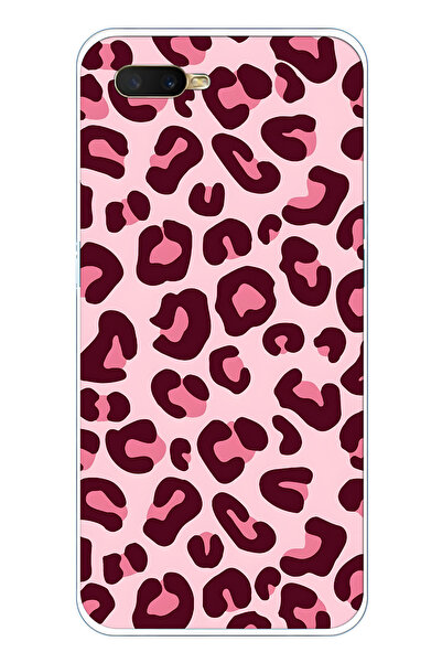 FLAMENKO حافظة هاتف شفافة متوافقة مع هاتف اوبو A5S / AX7 / A12 باللون الوردي ...