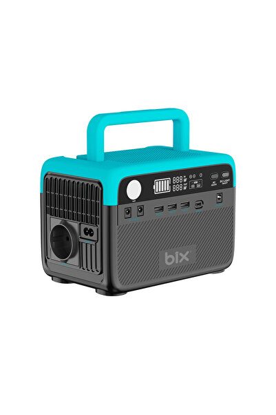 Bix PS60K Taşınabilir Güç Kaynağı - AC/DC/USB, Güneş Paneli Uyumlu - 192Wh 30...