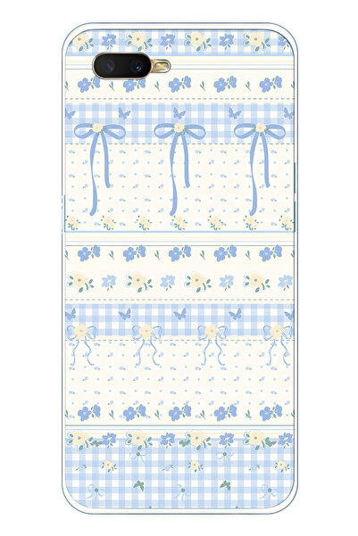 FLAMENKO حافظة هاتف شفافة متوافقة مع هاتف أوبو A5S / AX7 / A12 باللون الأزرق ...