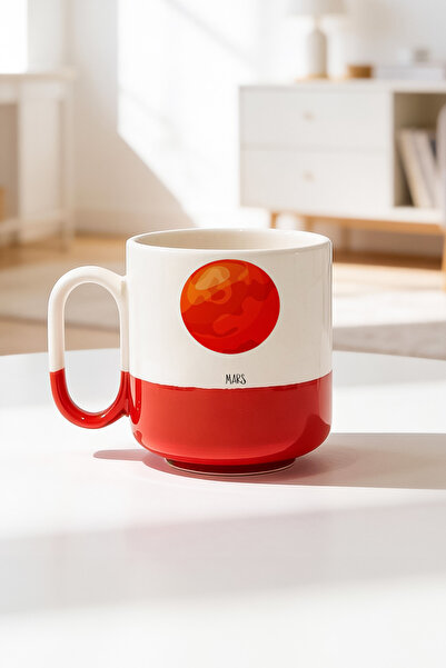 BB TRADE كوب مارس ديزاين سيراميك مطبوع برو سعة 330 مل