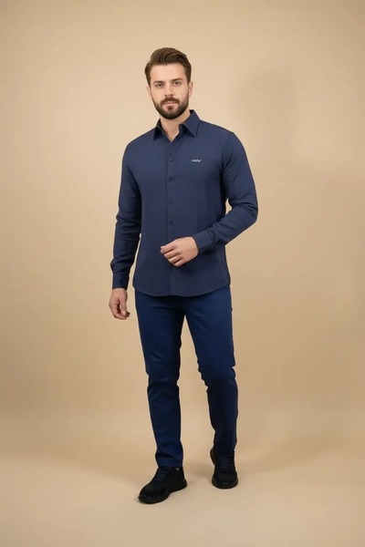 Hersley بنطلون هاكيسيت للرجال من نيو سيزون كتان