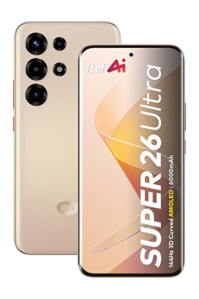 İtel S26 Ultra Dual SIM Blush Pink Gold 8+16 GB RAM 256GB 4G - Middle East Ve...