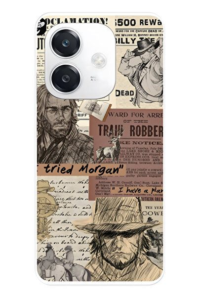 FLAMENKO حافظة هاتف شفافة متوافقة مع هاتف اوبو A3 ويسترن منقوش