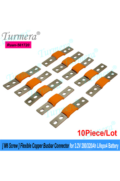 Choice4 561720-10PCS Turmera 24V 48V 12V Lifepo4 Battery Flexible Busbar Copp...