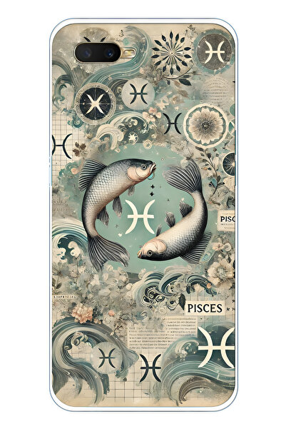 FLAMENKO حافظة هاتف شفافة متوافقة مع هاتف اوبو A5S / AX7 / A12 بتصميم برج الح...