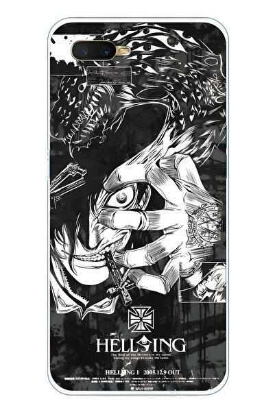 FLAMENKO Oppo A5S / AX7 / A12 Uyumlu Anime Desenli Şeffaf Telefon Kılıfı