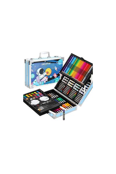 ElastiX Trusa albastra metalica desen 145 piese,