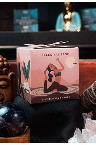 Namaruna Lumânare din ceară de soia Moonshine Yoga Salvie Celestială -- 60g
