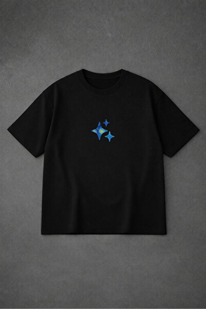 VODEXA Unisex majica prekomernog kroja STARRY NIGHT sa printom, 100% pamuk, u...