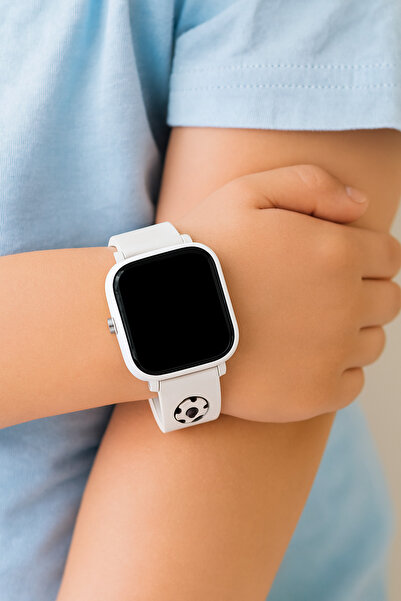 GTURK STORE Dijital Led Siyah Beyaz Taraftar Figürlü Çocuk Saati (AKILLI SAAT...