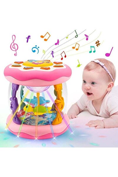 Arabest ألعاب موسيقية مضيئة للأطفال، دوارة لوقت الاستلقاء على البطن وتعليم ال...