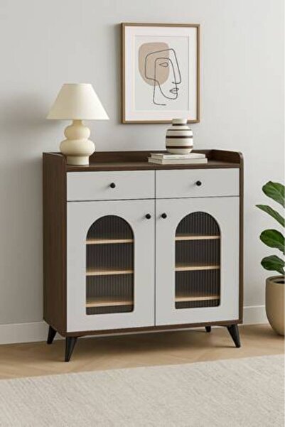 Al Saadah Home Multi-Purpose Shoe Cabinet 80×35×95 - Brown