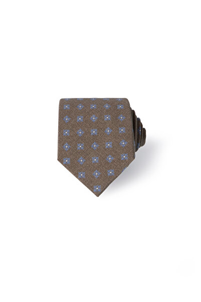 Abdullah Kiğılı Floral Print Silk Kravat