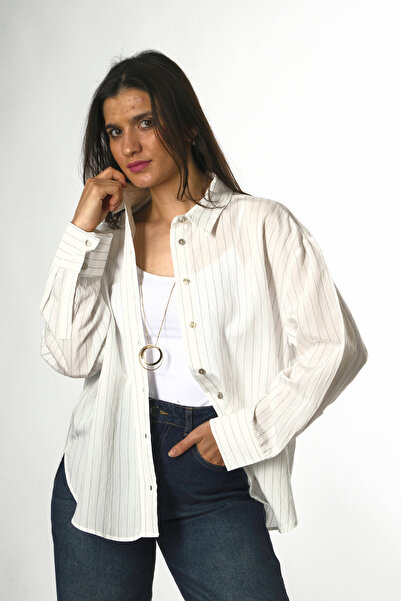 ABBRA Ženska košulja sa dugmadima Prugasto