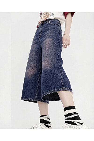 Toum Washable Retro Short-Legged Jeans