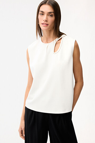 Love My Body Taşlı Damla Detaylı Bluz