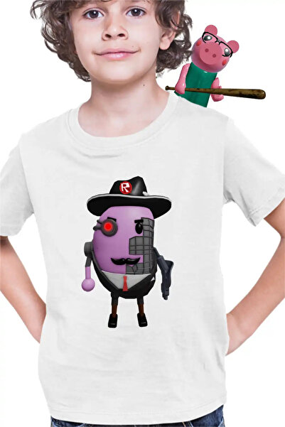 OEM Tricou Copii Baieti Mr P Roblox Piggy Pigy