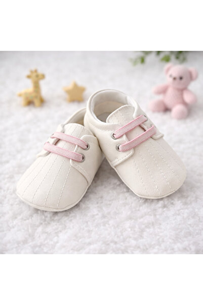 Happy Baby Butik حذاء بيبي جيرل بطانة مانعة للانزلاق للخطوة الأولى باللون الوردي