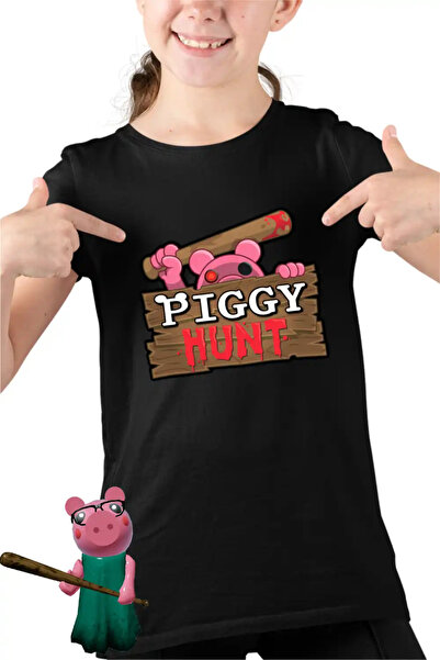 OEM Tricou Copii Fete Piggy Hunt Roblox Pigy
