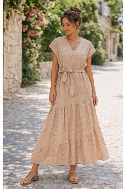BERAY COLLECTİON KADIN KETEN ELBİSE