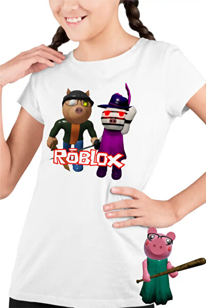 OEM Tricou Copii Fete Pony Zizzy Roblox Piggy