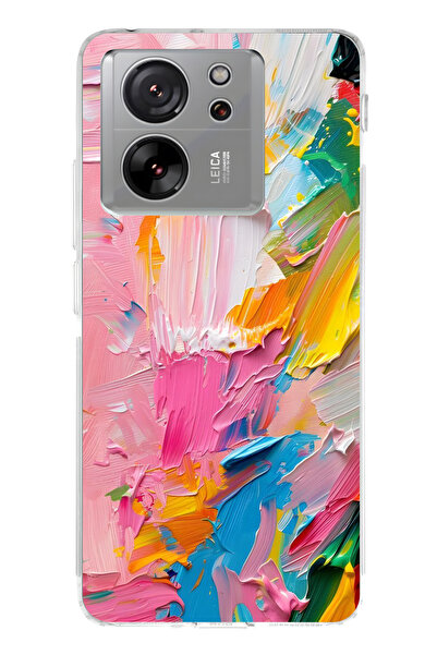 lelia Mi 13t Compatible Printed Transparent Phone Case |   Collection: Pastel...