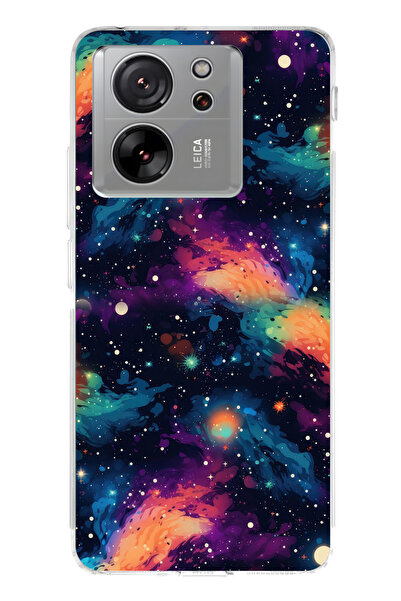 lelia حافظة هاتف شفافة متوافقة مع Mi 13T مطبوع |   مجموعة كوزميك وِسبر سكاي سيت