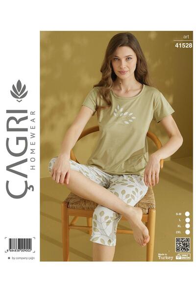 ROYAM Call Women 100% Βαμβάκι Milan Σετ Πιτζάμες Κάπρι με κοντό μανίκι