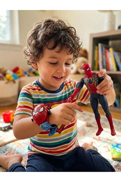 Tıfıl Toys Örümcek Adam - Işıklı Figür ve Projeksiyonlu Kol Saatli Oyuncak Se...
