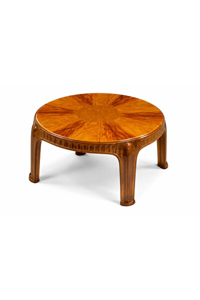 WDA Small Plastic Office Table, 9190, 91 x 91 cm, Brown