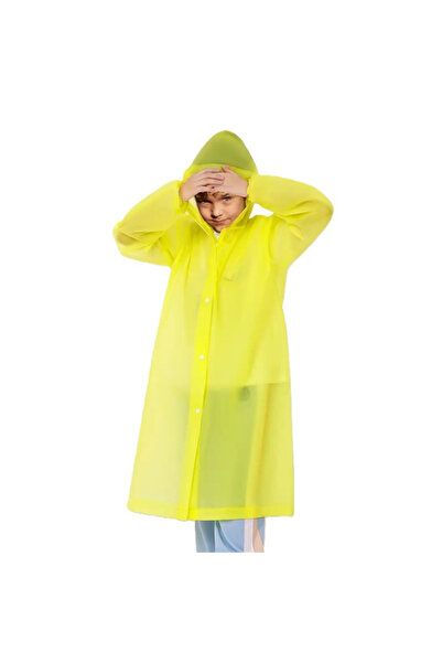 OEM Poncho de ploaie reversibil pentru copii, impermeabil, galben