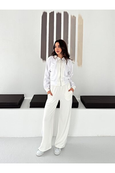 winmoda Premium Modal Satin Detailed Tracksuit Set – Hooded, Baggy Fit, with ...