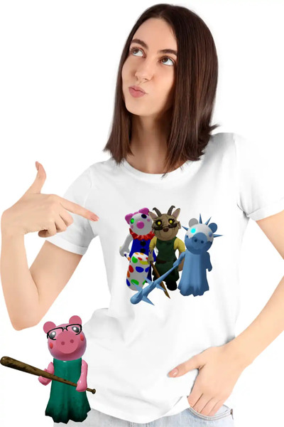 OEM Tricou Femei Roblox Piggy Frostiggy