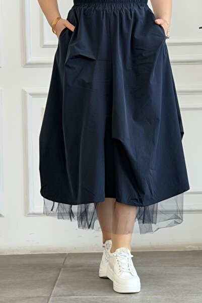 yb yağmur butik Φούστα με Με λεπτομέρεια από τούλι μπαλόνια στο τελείωμα