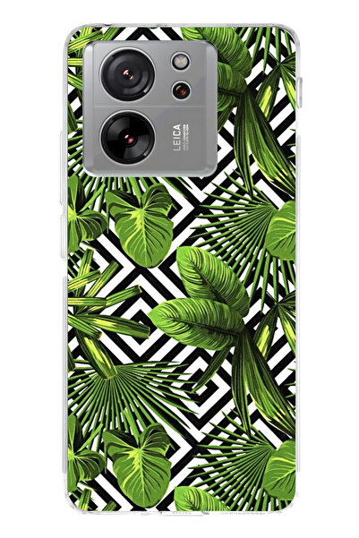 lelia حافظة هاتف شفافة متوافقة مع Mi 13T مطبوع |   مجموعة فلورالوكس بوتانيكا