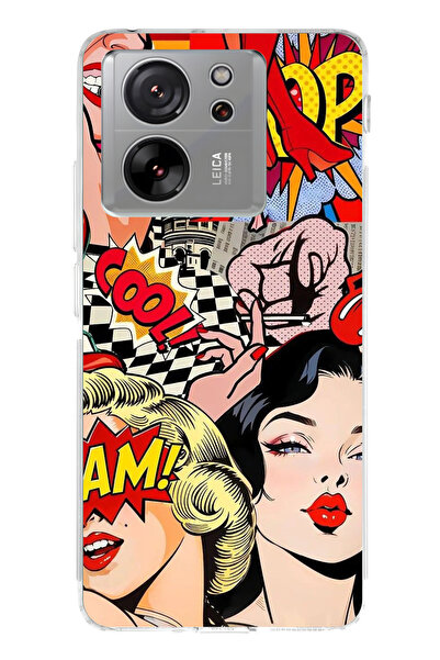 lelia حافظة هاتف شفافة متوافقة مع Mi 13T مطبوع |   مجموعة كروماتيكا أورا