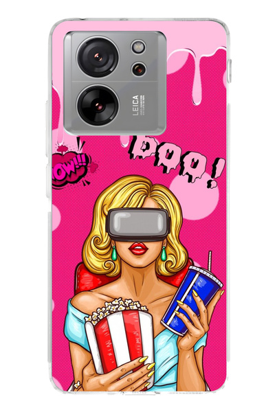 lelia حافظة هاتف شفافة متوافقة مع Mi 13T مطبوع |   مجموعة كوين مود فام: كوليك...