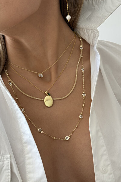 Mute Jewelry Jewelled Chain Necklace