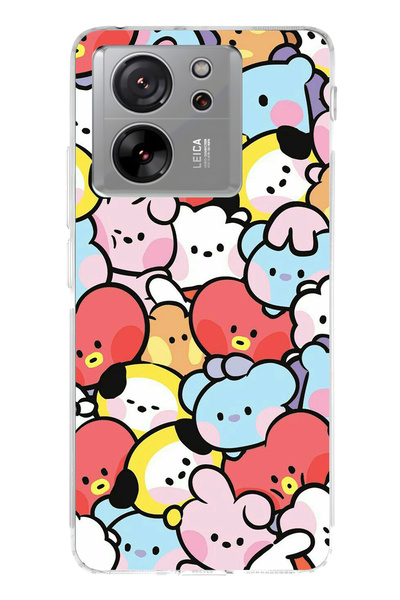 lelia حافظة هاتف شفافة متوافقة مع Mi 13T مطبوع |   مجموعة: كاواي ميلك دريميز