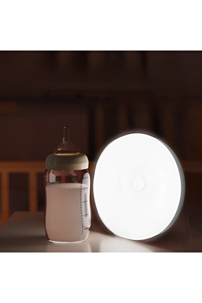 MaffStuff Lampă LED wireless magnetică, reîncărcabilă, alb, 9 x 9 x 3,4 cm