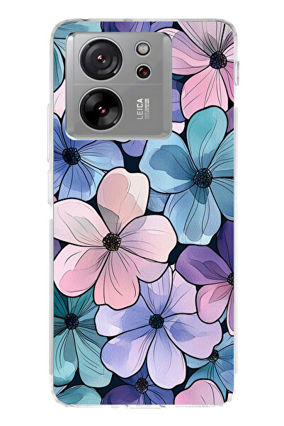 lelia Mi 13t Compatible Printed Transparent Phone Case |   Collection: Pastel...