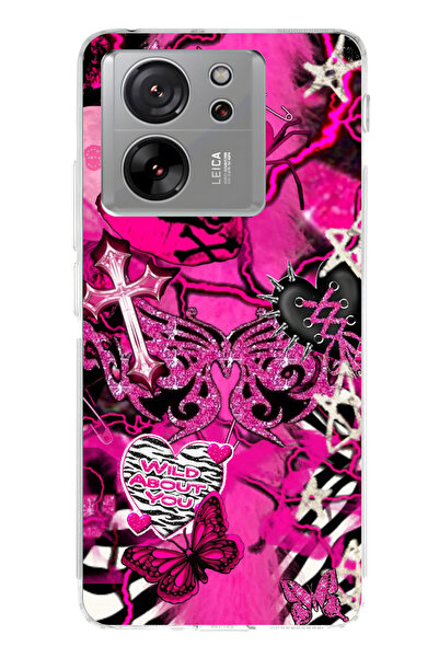 lelia حافظة هاتف شفافة متوافقة مع Mi 13T مطبوع |   مجموعة كروماتيكا أورا