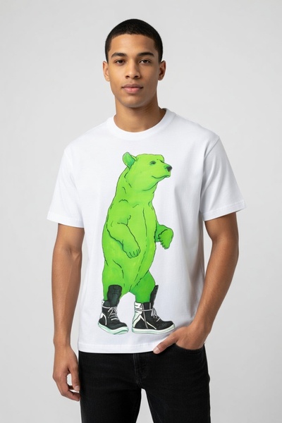 Rabona Fashion Αρκούδα σε Συνδυασμό – Σχεδιασμένο T-Shirt / Φανέλα (Προαιρετικό)