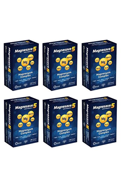Focus Pharma Magnesave5 Magnezyum Complex 60 kapsül x6