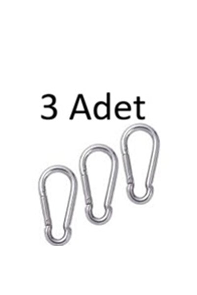 AKN Karabina 4 Mm Yaylı Kanca Çelik Kilit Olta Dağcılık Kamp Malzemeleri Salı...